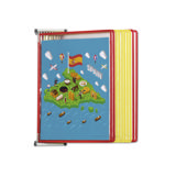 Tarifold metalen wand zichtpanelensysteem, A4, 10 zichtpanelen, Spanje kleuren