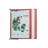 Tarifold metalen wand zichtpanelensysteem, A4, 10 zichtpanelen, Denemarken kleuren