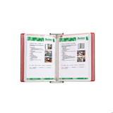 Tarifold metalen wand zichtpanelensysteem, A4, 10 zichtpanelen, Denemarken kleuren