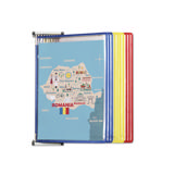 Tarifold metalen wand zichtpanelensysteem, A4, 10 zichtpanelen, Roemenië kleuren