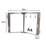 Tarifold metalen wand zichtpanelensysteem, A4, 10 zichtpanelen (kleurverpakking)