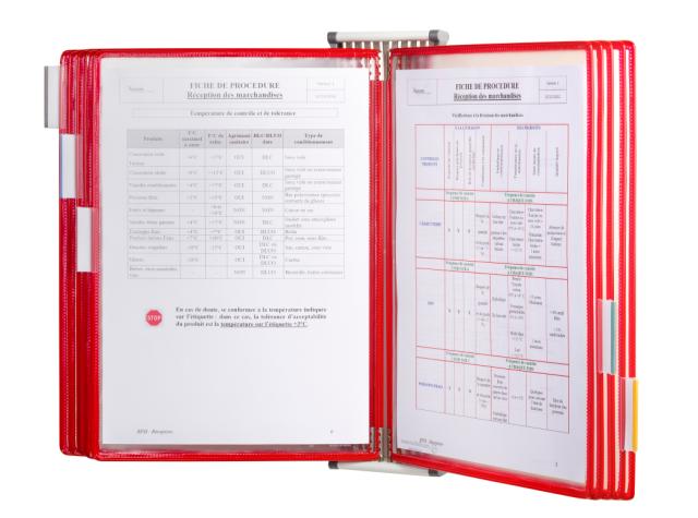 Tarifold metalen wand informatie zichtpanelensysteem, A4, 10 zichtpanelen