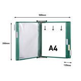 Tarifold metalen wand zichtpanelensysteem, A4, 10 zichtpanelen (kleurverpakking)