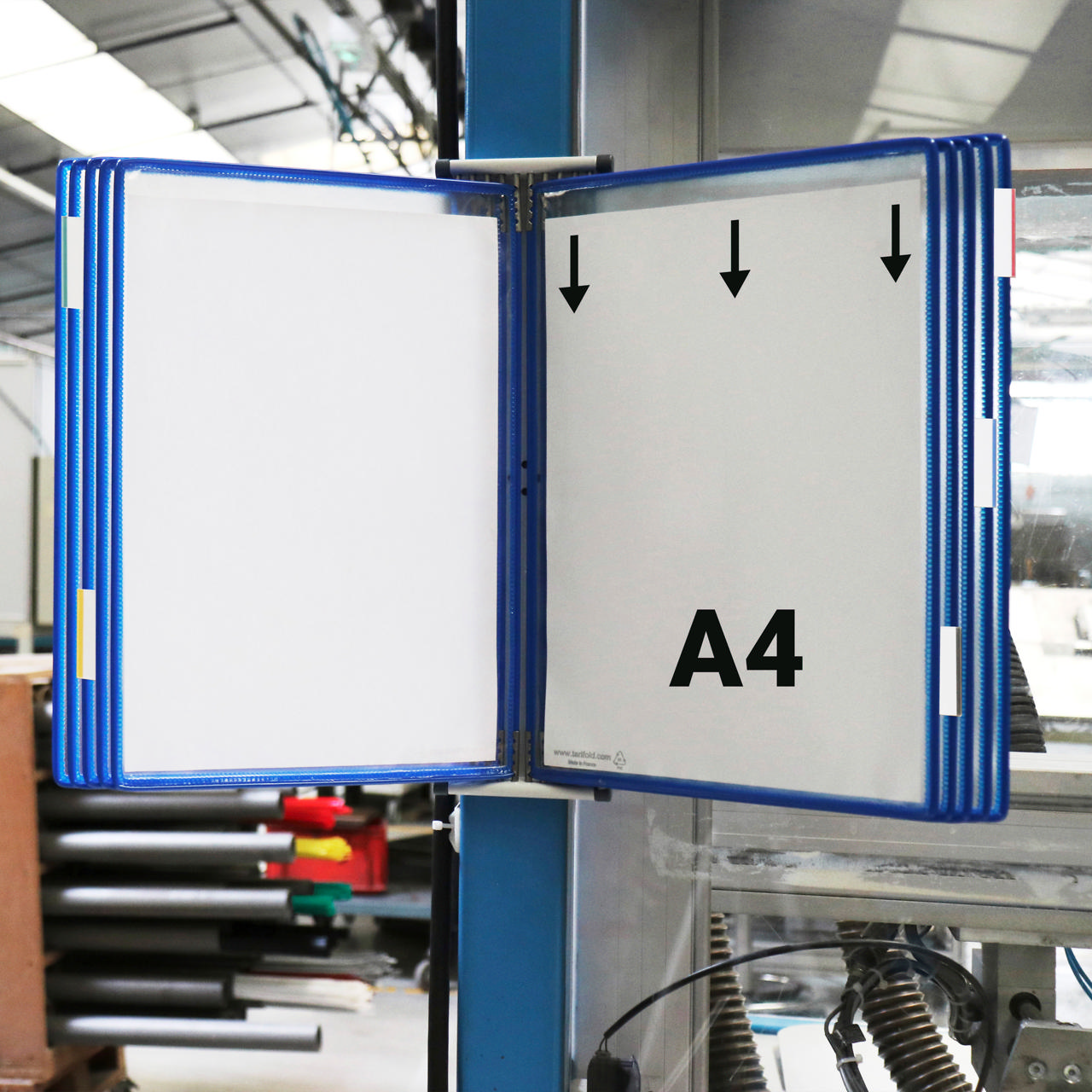 Tarifold magnetische wand zichtpanelensysteem, A4, 10 zichtpanelen