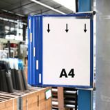 Tarifold magnetische wand zichtpanelensysteem, A4, 10 zichtpanelen