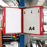 Tarifold magnetische wand zichtpanelensysteem, A4, 10 zichtpanelen