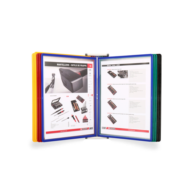 Easy Load wand zichtpanelensysteem, A4, 10 PP zichtpanelen