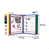 Easy Load wand zichtpanelensysteem, A4, 10 PP zichtpanelen