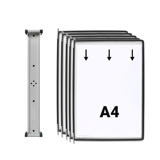 Tarifold magnetische wand zichtpanelensysteem, A4, 5 zichtpanelen