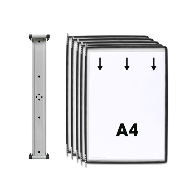 Tarifold magnetische wand zichtpanelensysteem, A4, 5 zichtpanelen