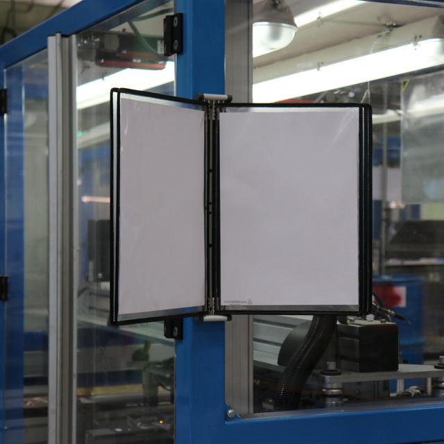 Tarifold magnetische wand zichtpanelensysteem, A4, 5 zichtpanelen