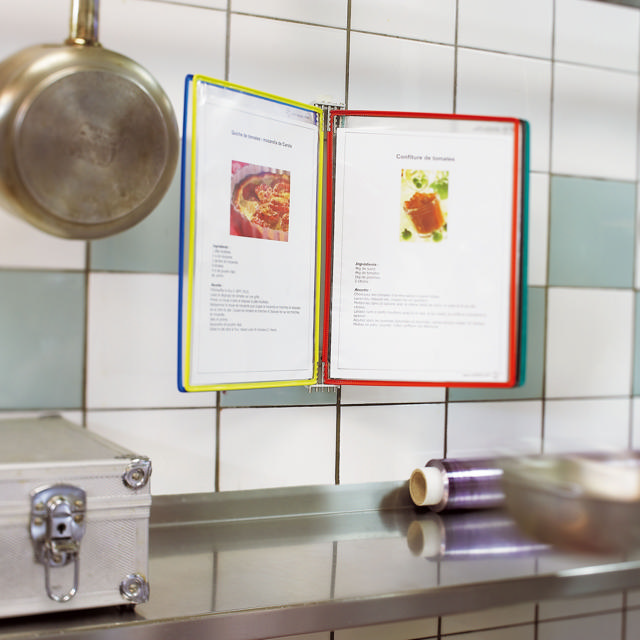 Tarifold Food wand zichtpanelensysteem, A4, 5 zichtpanelen