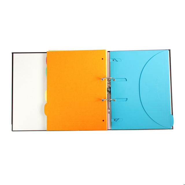 Ringbang met 12 Smartfolder geperforeerde opbergmappen, met tab, A4