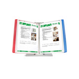 Tarifold metalen bureau zichtpanelensysteem, 10 zichtpanelen, USA kleuren