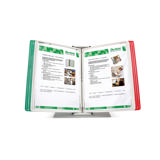 Tarifold metalen bureau zichtpanelensysteem, 10 zichtpanelen, Italië kleuren