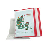 Tarifold metalen bureau zichtpanelensysteem, 10 zichtpanelen, Denemarken kleuren