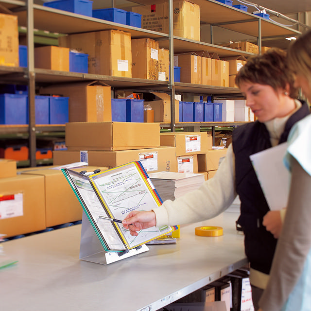 Tarifold metalen bureaustandaard informatie zichtpanelensysteem, A4, 10 zichtpanelen