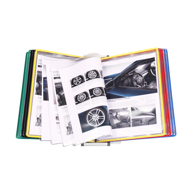 Tarifold metalen bureau zichtpanelensysteem, A4, 10 FoldFive zichtpanelen