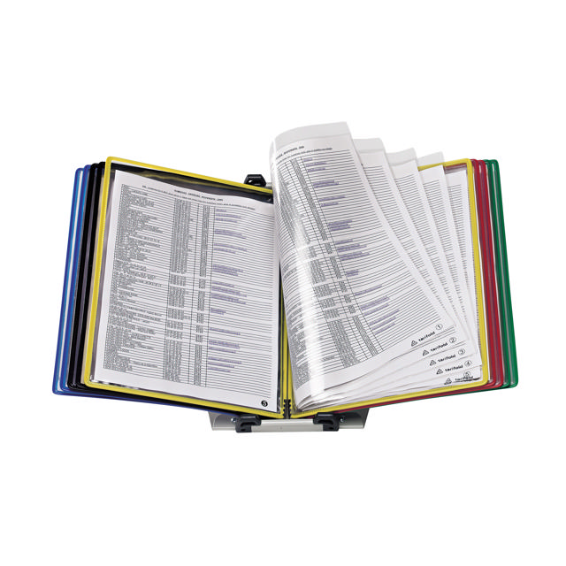 Tarifold metalen bureau zichtpanelensysteem, A4, 10 FoldFive zichtpanelen