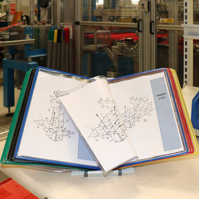 Tarifold metalen bureau zichtpanelensysteem, A4, 10 FoldFive zichtpanelen