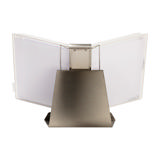 Tarifold antimicrobiële bureau zichtpanelensysteem van roestvrij staal, A4, 10 zichtpanelen