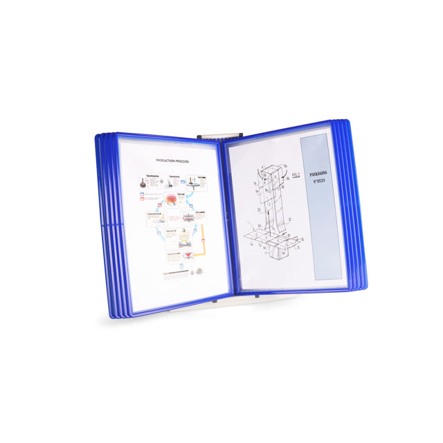 Easy Load bureau zichtpanelensysteem, A4, 10 PP zichtpanelen