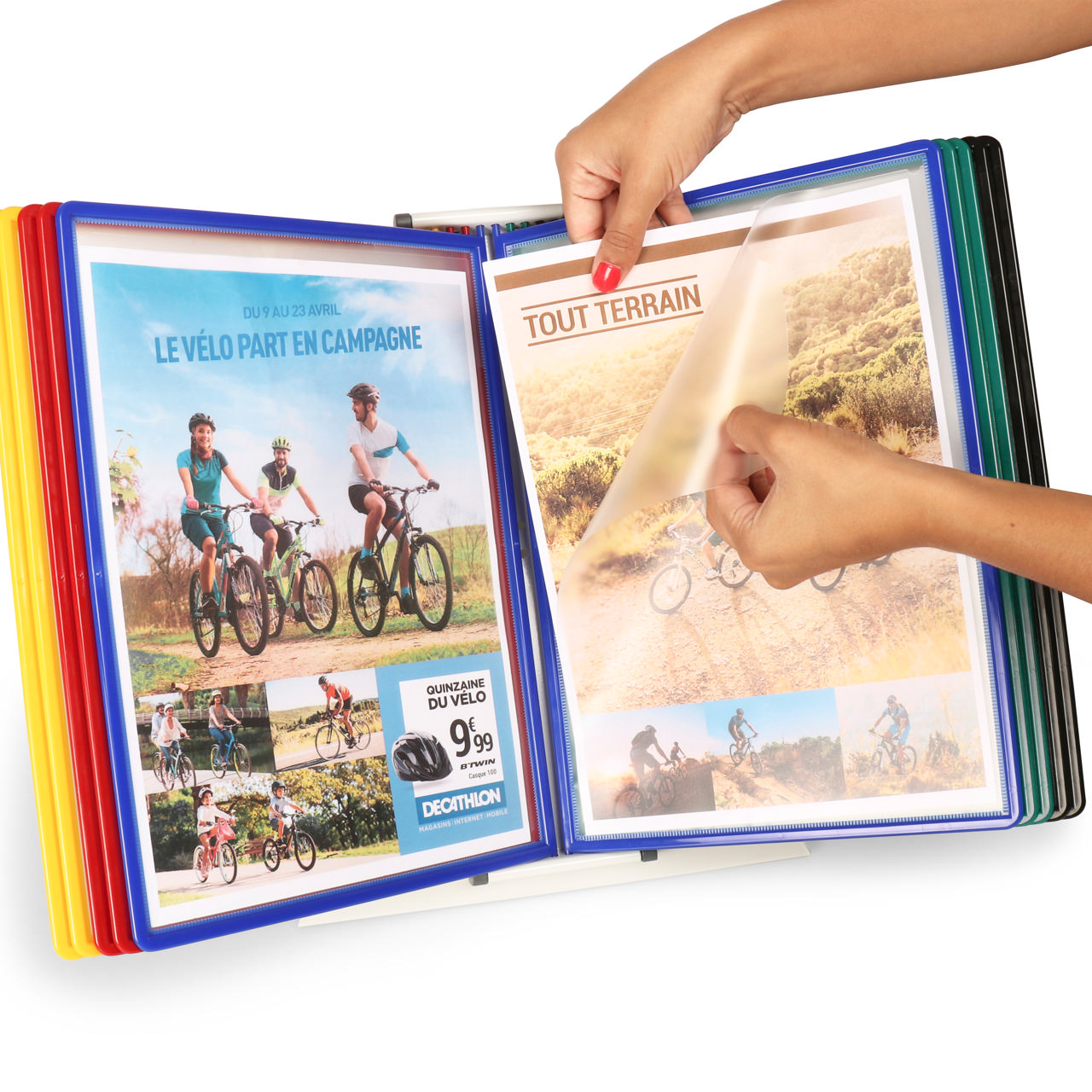 Easy Load bureau zichtpanelensysteem, A4, 10 PP zichtpanelen