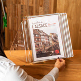 Acrylic bureau zichtpanelensysteem, A4, 8 zichtpanelen