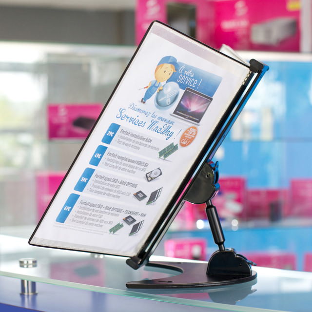 Tarifold 3D bureau zichtpanelensysteem, A4, 5 zichtpanelen