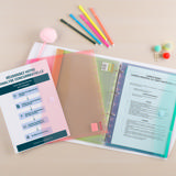 Color Collection geperforeerde enveloppen tas, A4, horizontaal