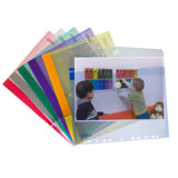 Color Collection geperforeerde enveloppen tas, A4, horizontaal
