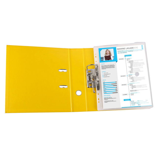 Color Collection geperforeerde enveloppen tas, A4, horizontaal