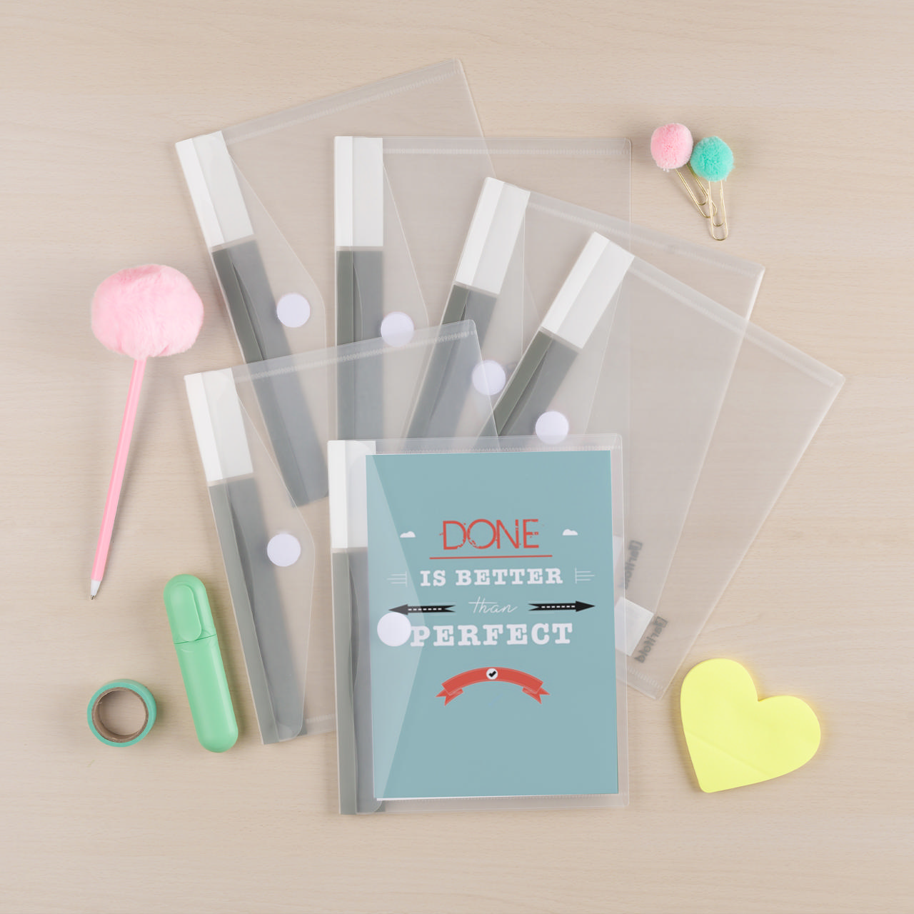 Color Collection enveloppen tas, A5, horizontaal