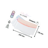Color dream enveloppen tas, chequeboek, liggend