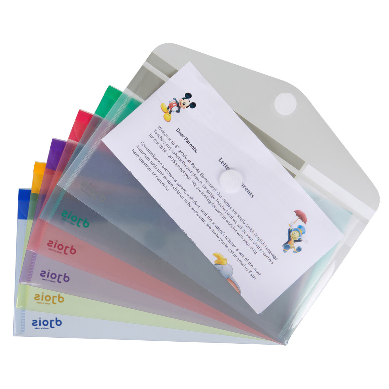 Color Collection enveloppen tas, chequeboek, horizontaal