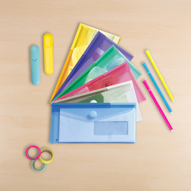 Color Collection enveloppen tas, chequeboek, horizontaal