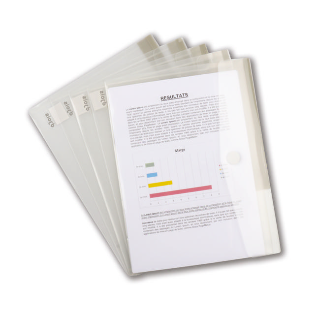 Color Collection enveloppen tas, A4, horizontaal