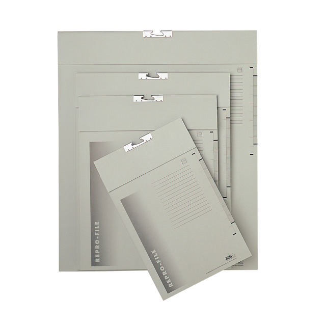 Repro File, 2 vakken, 370 x 450 mm, Grijs