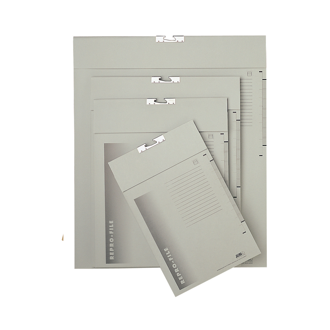 Repro-file, 2 compartiments, 550 x 650 mm, Grijs