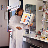 Bureauzuil voor zichtpanelensystemen, voor 10 tot 20 A4-zichtpanelen