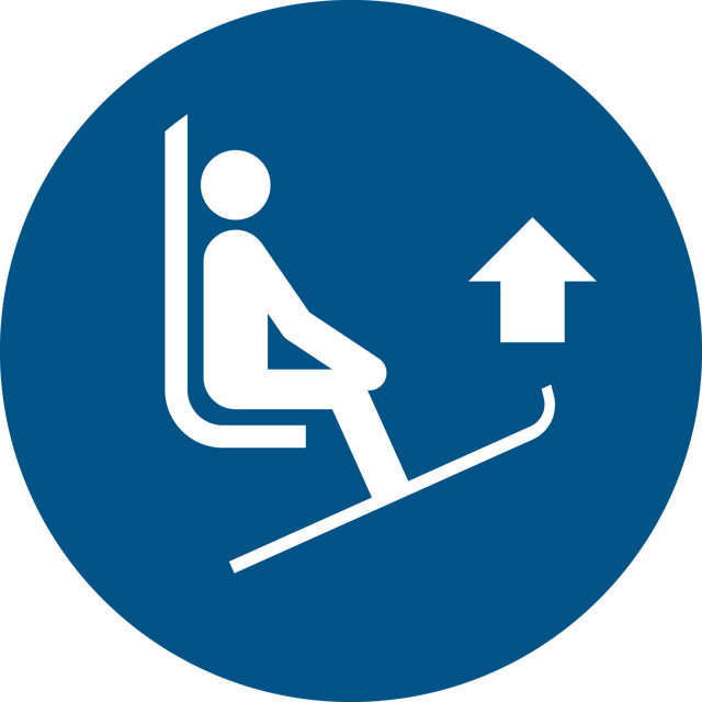 Pictogram bordje Til skipunten op, 200 mm