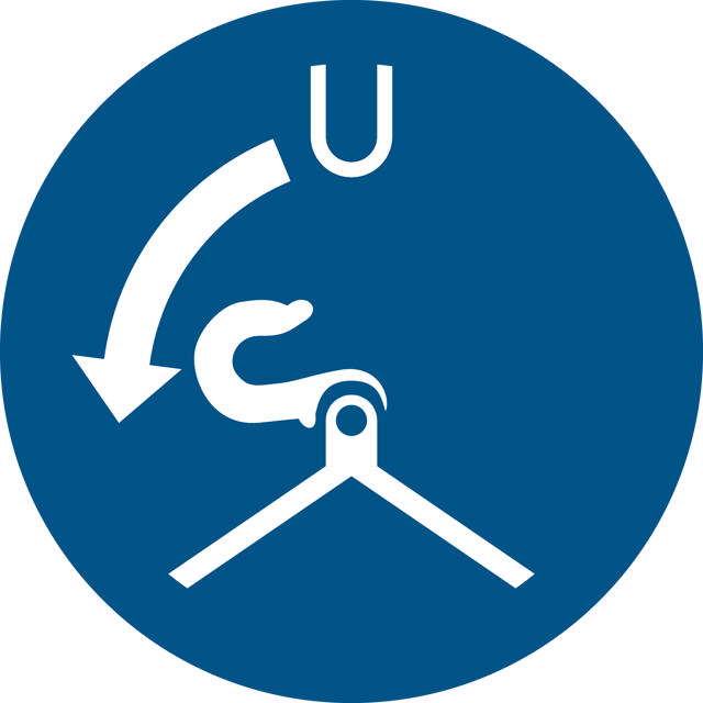 Pictogram bordje Lanceren in aangeduide volgorde, 200 mm