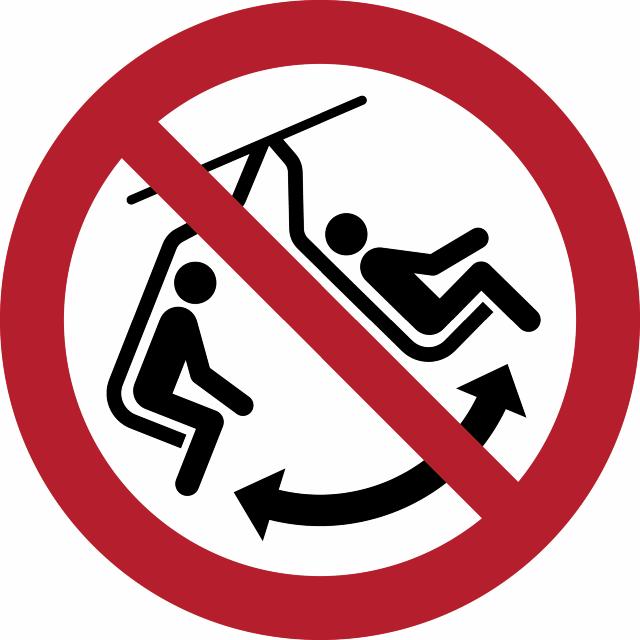 Pictogram bordje Verboden te schommelen, Ø 100 mm