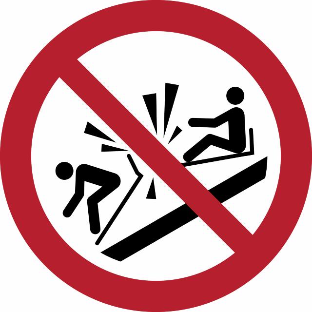 Pictogram bordje Verboden te botsen, Ø 100 mm