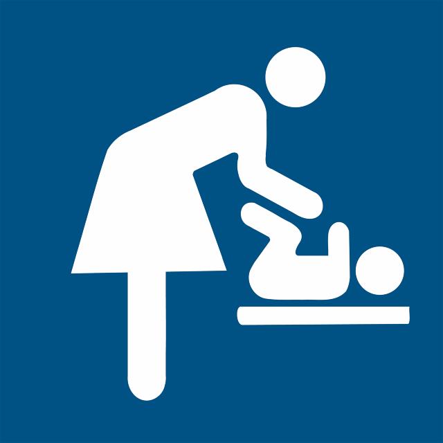 Pictogram Verschoningsruimte , 100 x 100 mm