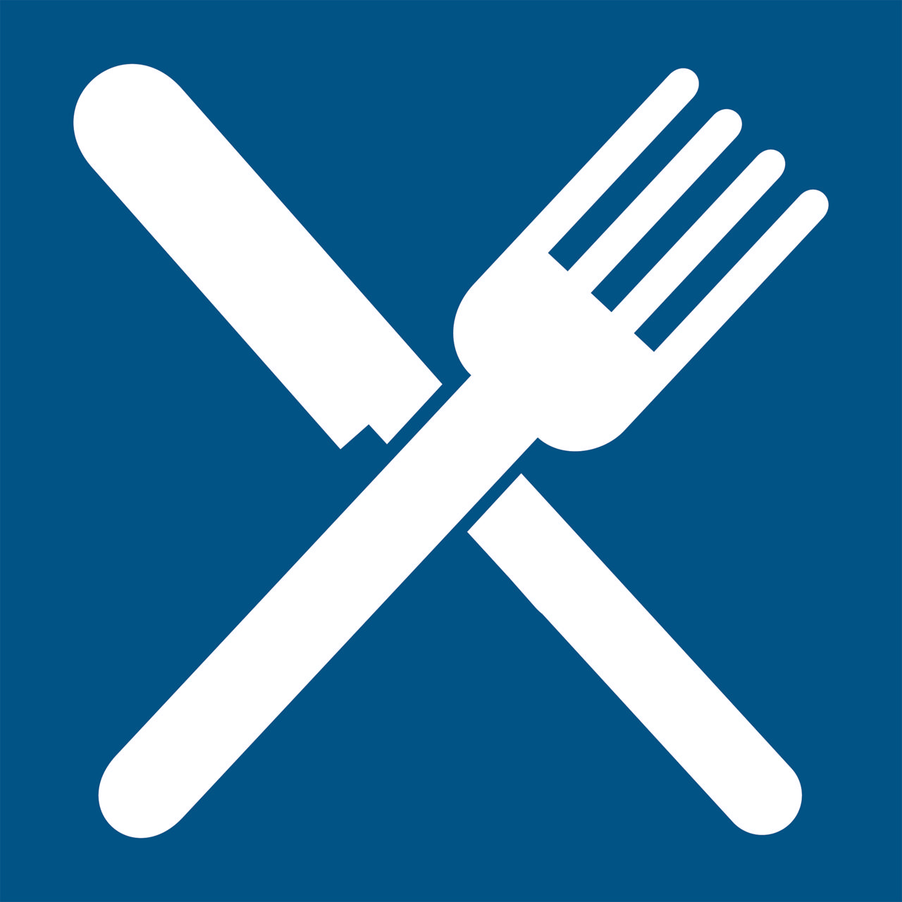 Pictogram Restaurant-sign, 100 x 100 mm