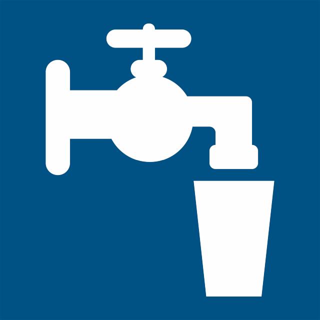 Pictogram Drinkwaterpunt, 100 x 100 mm