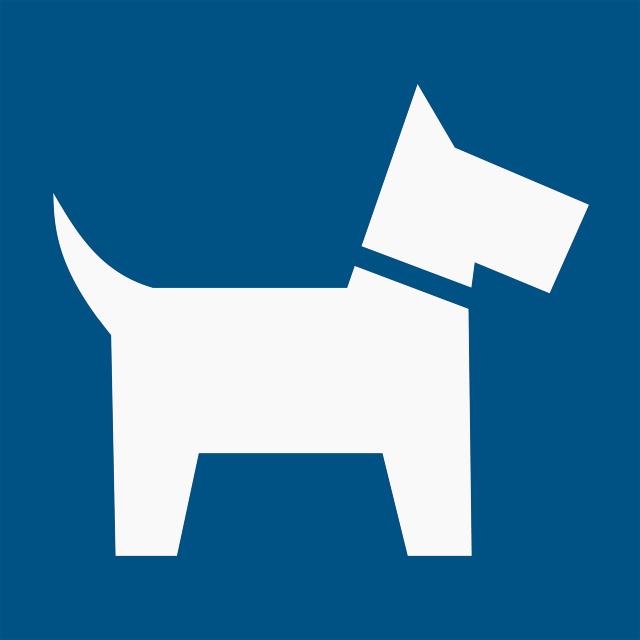 Pictogram Hond-sign , 200 x 200 mm