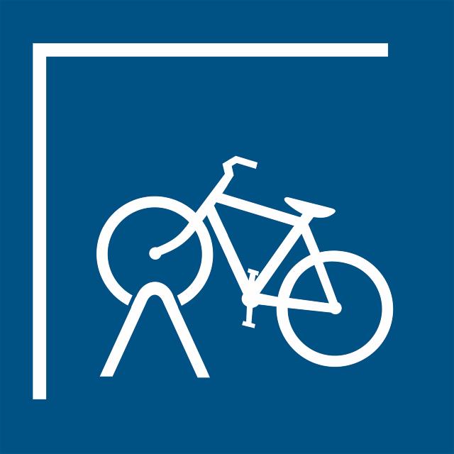 Pictogram Fietsenrek, 100 x 100 mm