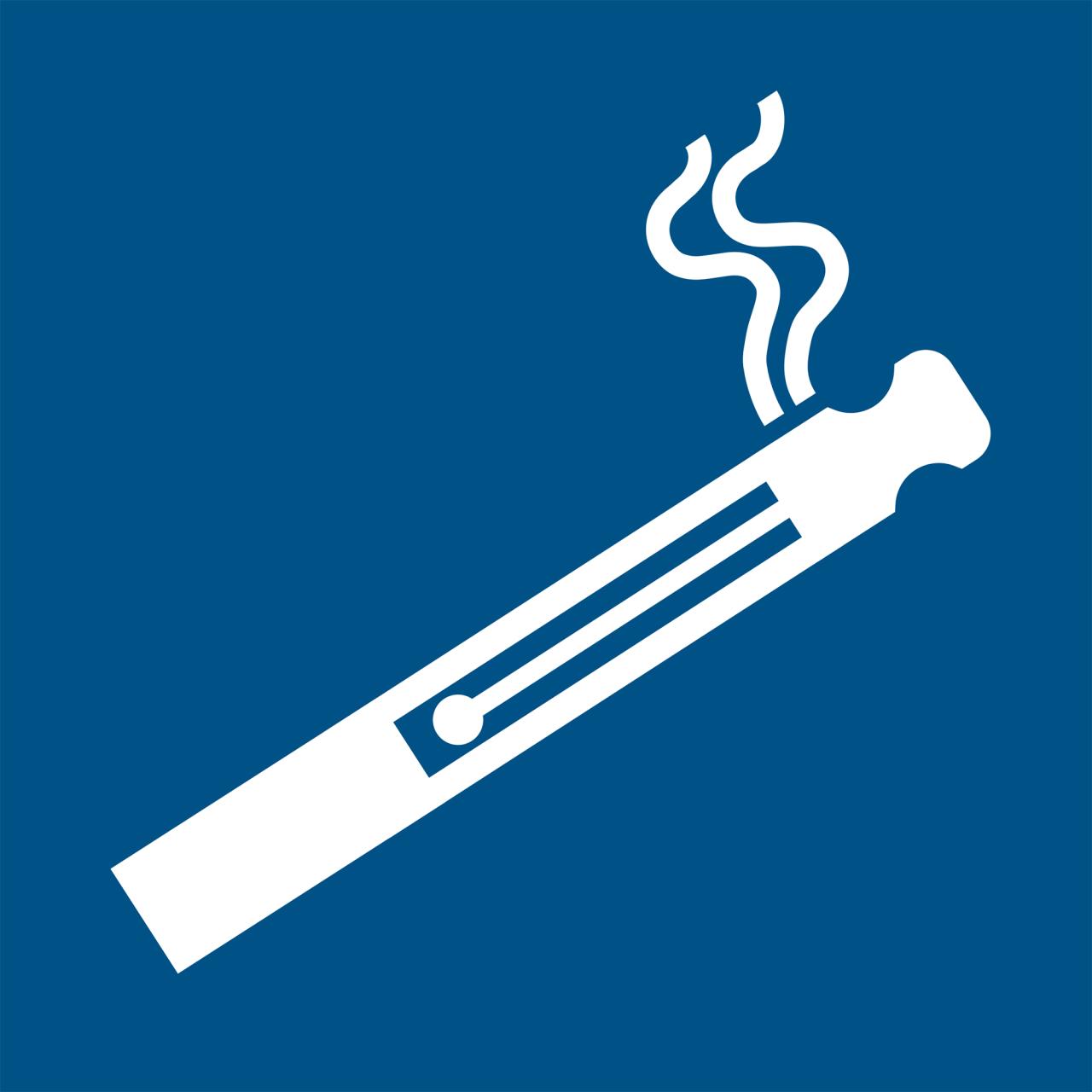 Pictogram E-sigaret/Vaper toegestaan, 100mm